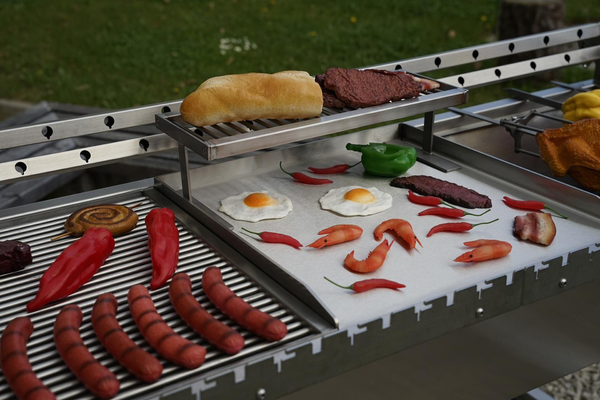 Filcasalinghi Gewölbter Grillrost Mit Füßen – Leicht, Praktisch Für Grill & BBQ